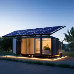 Energy and running cost case study: solar + battery on an expandable home