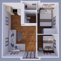 20FT Two Bedrooms