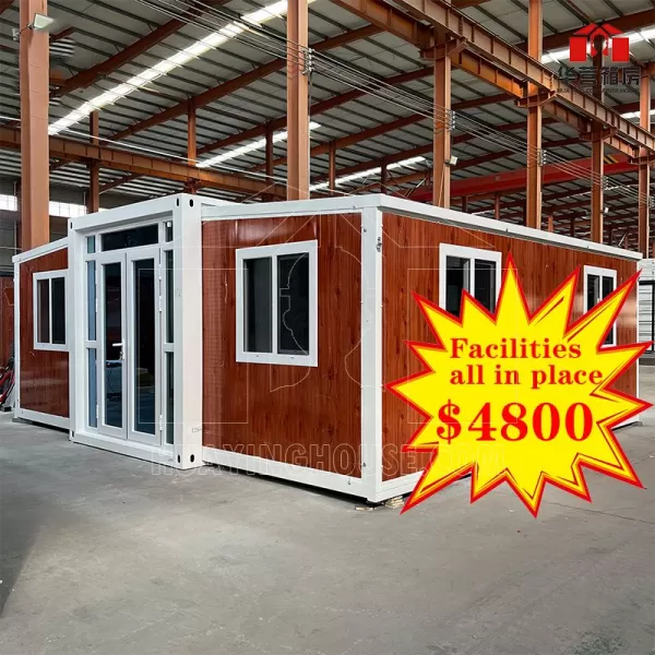 20FT Expandable container house -Wood color