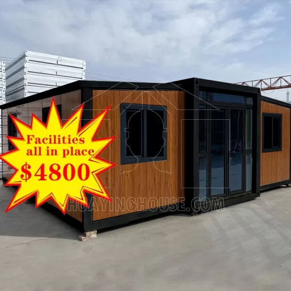 20FT Expandable container house -Wood color
