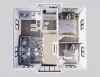 20FT Expandable container house -wood grain color, black frame